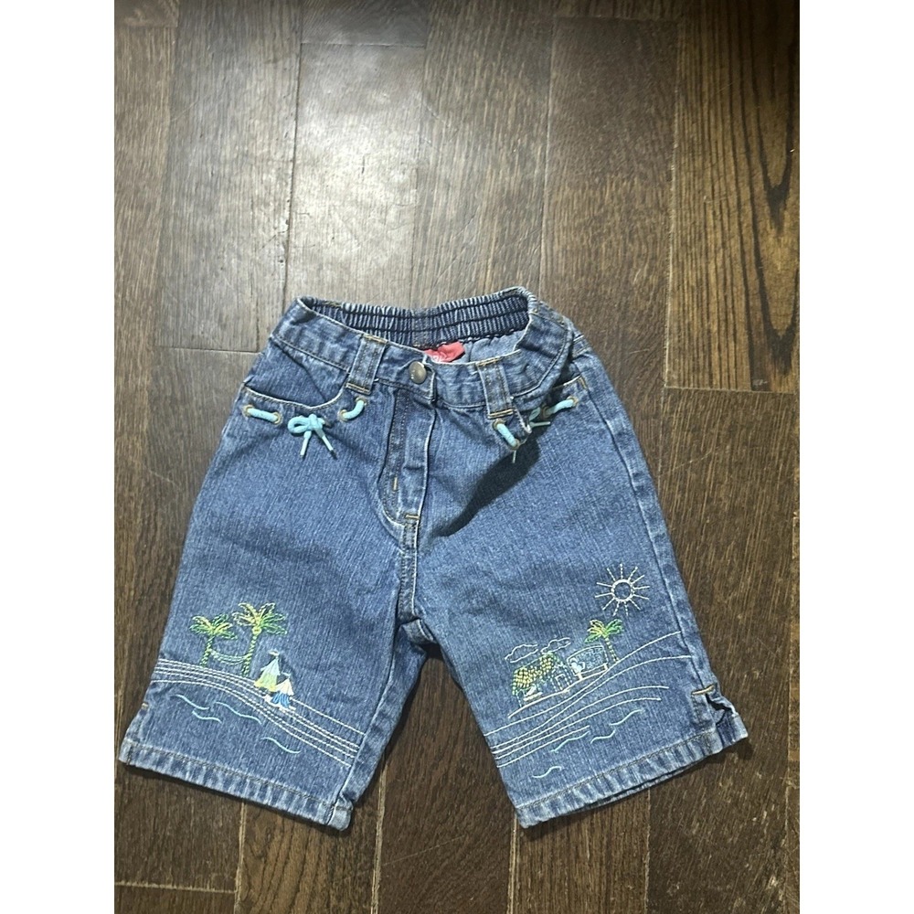 Baby Girl Gymboree 12-18Month Yr-2004 Elastic Back Jean Capri